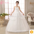 Graceful off-shoulder lace applique ball gown plus size wedding dress
